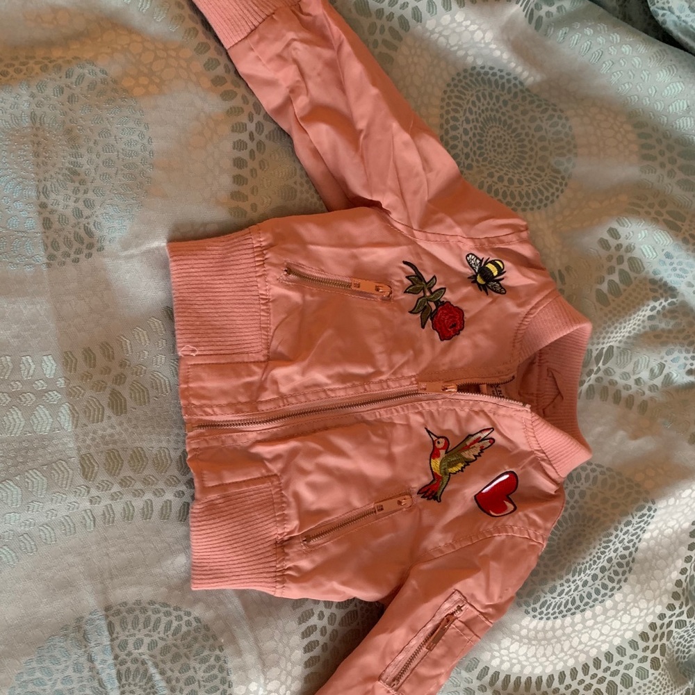 Toddler girls aviator jacket